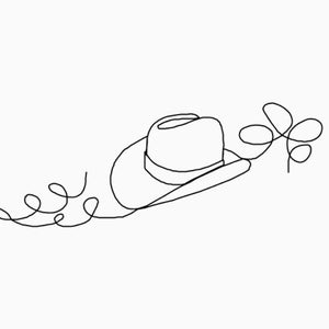 Cowboy Hat, Longarm Quilting Digital Designs Pattern E2E E411