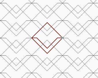 Diamond Hill, Longarm Digit Quilting Designs Pattern E2E E561