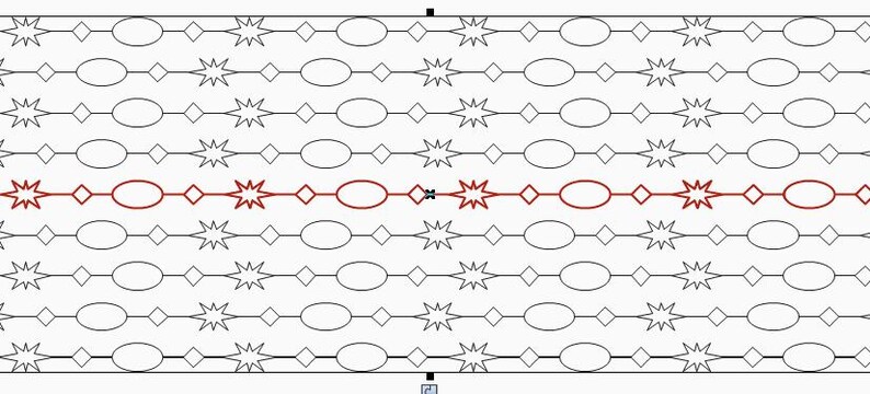 Bead Pattern Computer Bead Curtain, is a Longarm Digital Computer Quilt Designs Pattern E2E ...