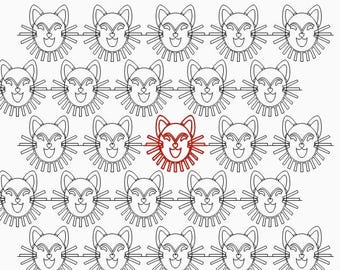 Cat Whiskers is a Longarm Quilting Digital Designs Pattern E2E E565