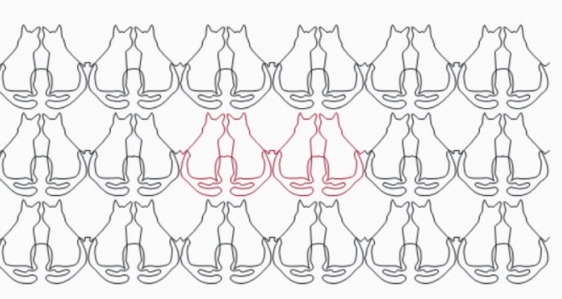 Cat, Longarm Quilting Digital Designs Pattern E2E E311 - Etsy