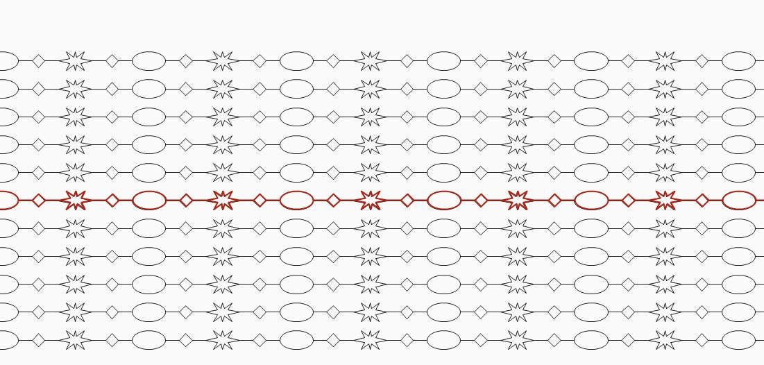 Bead Pattern Computer Bead Curtain, is a Longarm Digital Computer Quilt Designs Pattern E2E ...