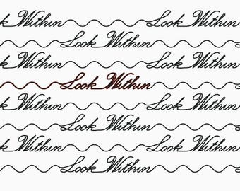 Look Within words