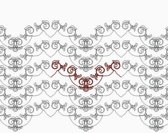 Flo de Lise, Longarm Quilting Digital Designs Pattern E2E E576