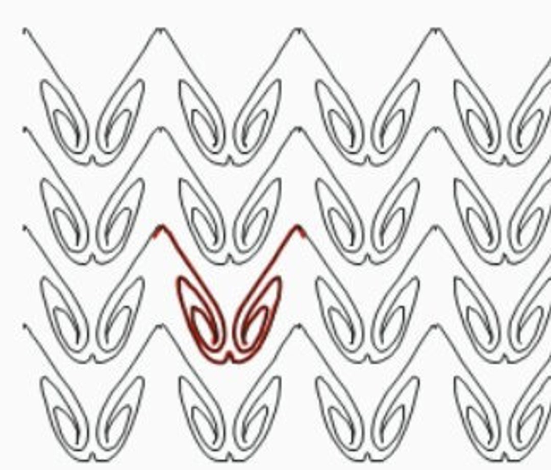 Cat Eyes, Longarm Digital Quilting Designs Pattern E2E E478 - Etsy