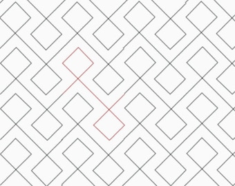 Diamond Chain, Longarm Digital Quilting Designs Pattern E2E E450