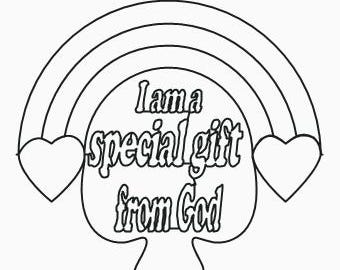 I am A child of God, Longarm Digital Quilting Designs Pattern E2E E568