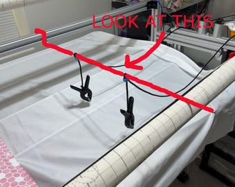 Quilt Clamp Stabilizer: Metal Rod for Side Clamps