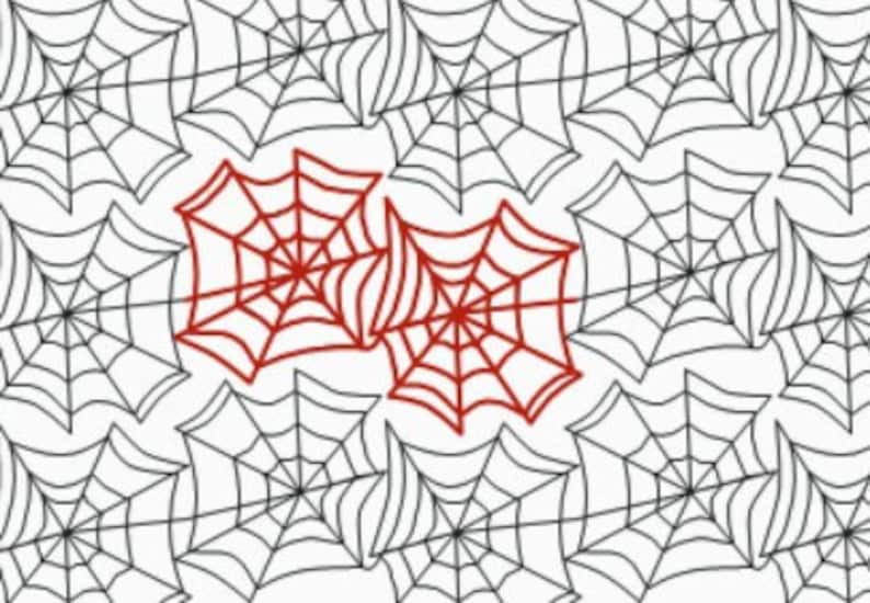 Spider , Longarm Digital Quilt Designs, Pattern, E2E, E496 Etsy