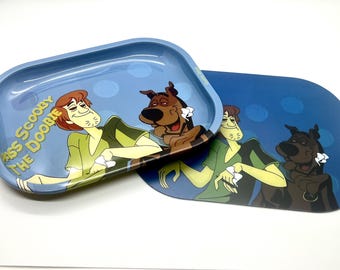 Comedy Cartoon Rolling Tray with Magnetic Lid - 7x5" Metal Container
