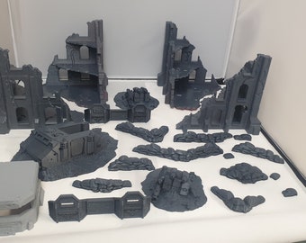 terrain scenery buildings sandbags wreaked rhino 2 wreaked dreadnoughts bunker and defence walls for miniature gaming  uk delivery