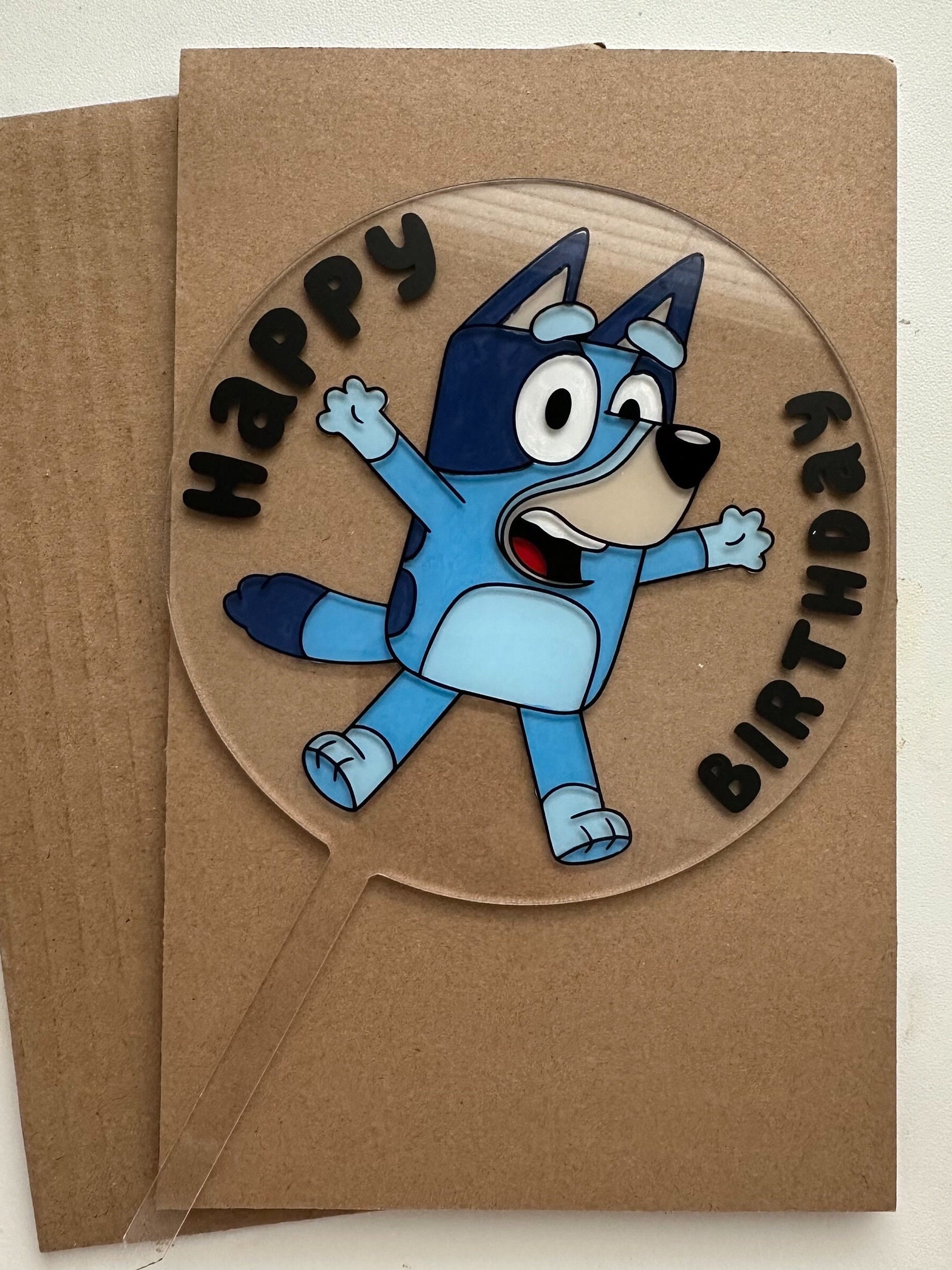 Blue y - puppy Cake Topper