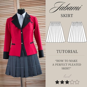 Pleated Anime Skirt Pattern: Anime School Uniform (PDF Tutorial)