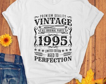 Vintage 1995 t-shirt, 30th Birthday Shirt, 1995 Birthday, Vintage 1995, 30th Gift