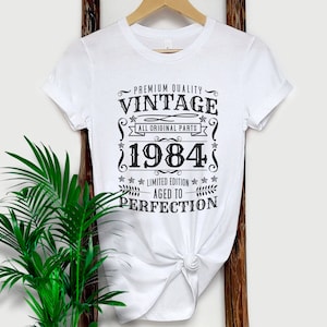 Vintage 1984 t-shirt | 40th Birthday Shirt | 1984 Birthday Unisex Tee