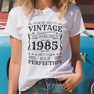 Vintage 1985 t-shirt, 40th Birthday Shirt, 1985 Birthday, Vintage 1985, 40th Gift