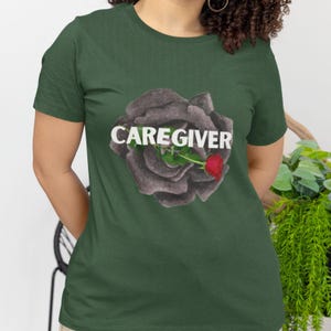 Caregiver T-Shirt, Compassionate Gift for Nurses, Healthcare Worker Appreciation Shirt, Floral Caregiver Tee, Thoughtful Gift Idea