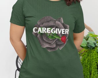Caregiver T-Shirt, Compassionate Gift for Nurses, Healthcare Worker Appreciation Shirt, Floral Caregiver Tee, Thoughtful Gift Idea