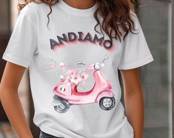Andiamo Shirt, Summer Travel Shirt, Italy Shirt, Italy Gifts, Italian Saying Shirt, Cute Italian Shirt, Italian Travel Shirt