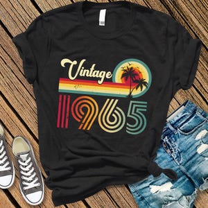 Vintage 1965 t-shirt, 60th Birthday Shirt, 1965 Birthday, Vintage 1965, 60th Gift