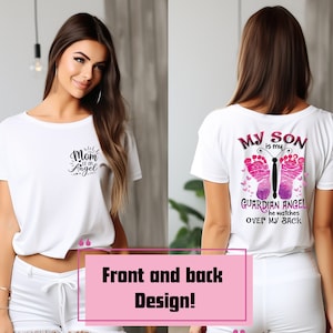 Mom of an Angel T-Shirt | Infant Loss Tee | Baby Loss Gift | Child Loss Shirt, Front and Back Design! , Condolence Gift, Moms Memorial Shirt