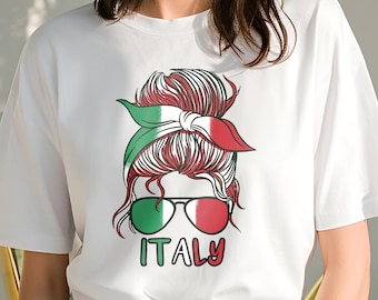 Italien Geschenke, Italien Liebhaber Shirt, italienische Frau T-Shirt, Hallo Italien T-Shirt, Italien Mädchen Geschenk, Italien Urlaub T-Shirt, italienischer Stolz