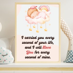 Pregnancy Loss Poster | Stillborn Wall Art | Miscarriage Keepsake