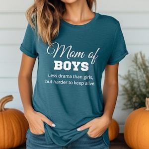 Mom of Boys Shirt | Boys Mama Tee | Mama Shirt | Cute Mom Shirt | Funny Mom Life Shirt