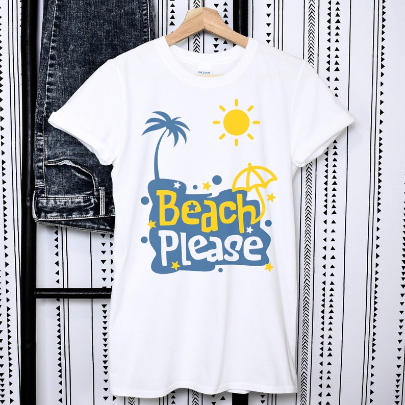 Beach Please Unisex T-shirt, Funny Beach Shirt, Vacation Tee, Summer ...