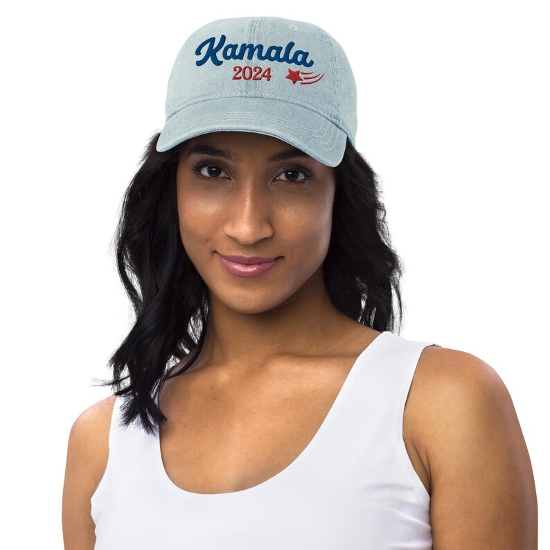 Kamala 2024 Denim Hat, Kamala Harris 2024, Kamala for President