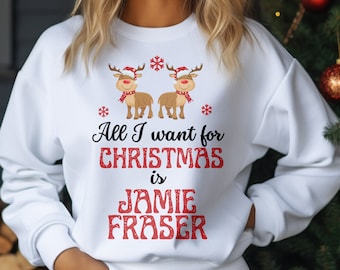 Outlander Christmas Sweatshirt, Jamie Fraser Fan Gift, Clan Fraser Pullover, Sassenach Holiday Shirt