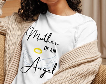 Säuglingsverlust Geschenk, Mütter Gedenken Shirt, Mama eines Engels Shirts, Engel Baby Geschenk, Trauer Geschenk, Engel Mama T Shirt, Beileid Geschenk