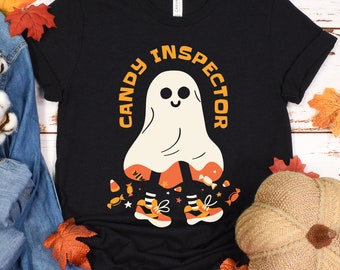 Candy Inspector Tee, Halloween Candy Tee, Mom Halloween Shirt, Funny Halloween Tee, Dad Halloween Tee