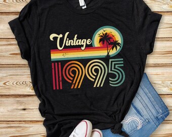 Vintage 1995 t-shirt, 30th Birthday Shirt, 1995 Birthday, Vintage 1995, 30th Gift