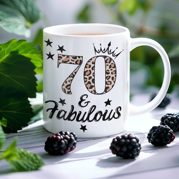 70 & Fabulous White Glossy Mug, 70th Birthday Gift, Birthday Mug, Gift for  Her, Seventy and Fabulous Coffee Cup, 70th Gift, Gift for Mom - Etsy
