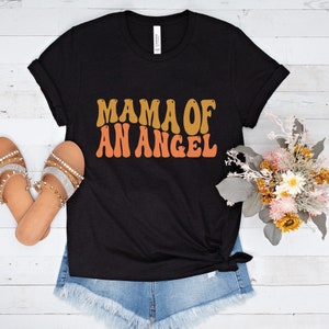 Angel Mom Shirt | Angel Mama Tee | Pregnancy Loss Gift | Bereaved Mom T-shirt, Condolence Gift, Moms Memorial Shirt, Bereavement Gift