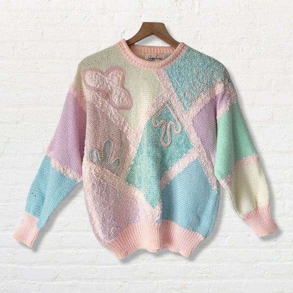 Vintage Jaclyn Smith Sweater Beautiful Pastel Swea
