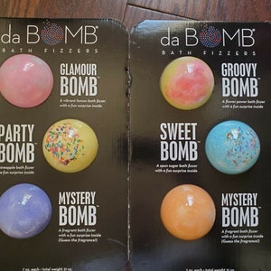 Da Bomb Bath Fizzers Bombas de baño Juego de regalo de 2 (6 PC 7 OZ EA)