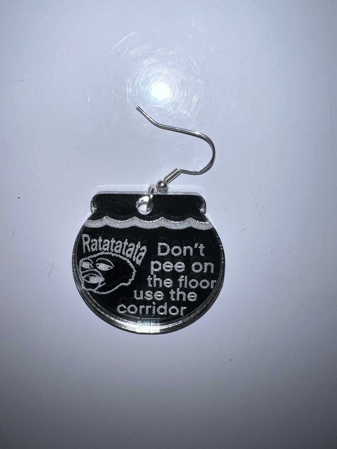 Dont Pee on the Floor Use the Commodore Fish Earrings Etsy