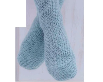 Socken gehäkelt Muster PDF Sofort PDF Download Damen Socken - Häkelsocken