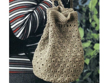 Pattern for Hobo Bag – CROCHET PATTERN Hobo Bag - Crochet Drawstring Bag pdf Pattern - Crochet Backpack Pattern