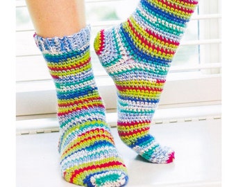 Socken häkeln Muster PDF Sofort-Download Häkelsocken-Muster-Muster