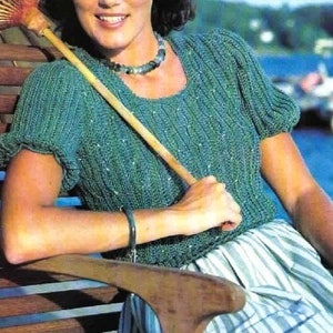 Summer CROCHET PATTERN, Crochet Bell Sleeve Top, Crochet Jumper Pattern, Crochet Crop Top Pattern, Cabled Sweater, pdf instant digital