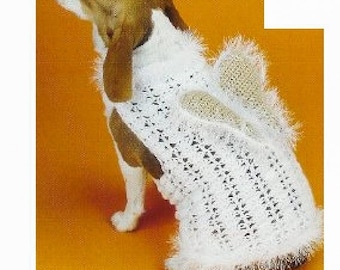 Dog Sweater CROCHET PATTERN, Crochet Dog Jumper, Pet Tutu, Crochet Puppy Dress, Crochet Pet Sweater, Crochet for Pets, 4 Size, pdf Instant