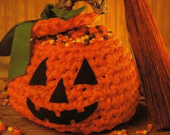 Gehaakt mandje - Halloween-haakpatroon - Halloween-patroon pdf - pdf instant digital - vintage haakpatroon