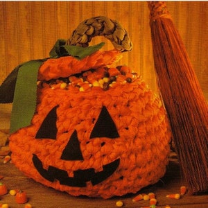 Basket CROCHET PATTERN - Halloween Crochet Pattern - Halloween Pattern pdf - PDF instant digital - Vintage Crochet Pattern