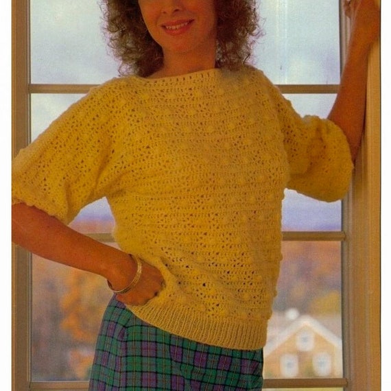 CROCHET Sweater PATTERN, Pattern Lace Mesh, Yellow Summer Top, Pattern for Women, Women's Clothing, Children, Girls, Teens, Pdf Download - Etsy CROCHET Sweater PATTERN, Pattern Lace Mesh, Yellow Summer Top, Pattern for Women, Women's Clothing, Children, Girls, Teens, Pdf Download - Etsy