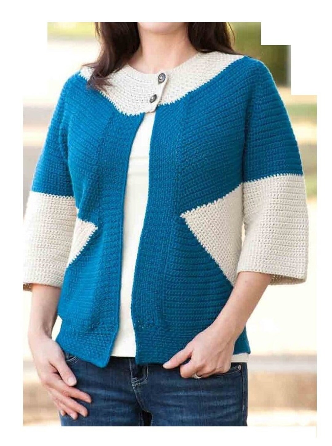 Häkelanleitung Pullover Frauen PDF Instant Digital Diagonal Ways