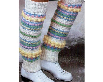 Crochet Leg Warmers Pattern PDF Instant Digital Long Leg Warmers Crochet Pattern Download 80s Leg Warmers