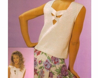 PATRÓN DE CAMISETA SIN MANGAS A GANCHILLO, Patrón de top corto a crochet, Patrón de top a crochet de verano, Patrones de crochet de verano, Patrón de camisola, PDF Digital